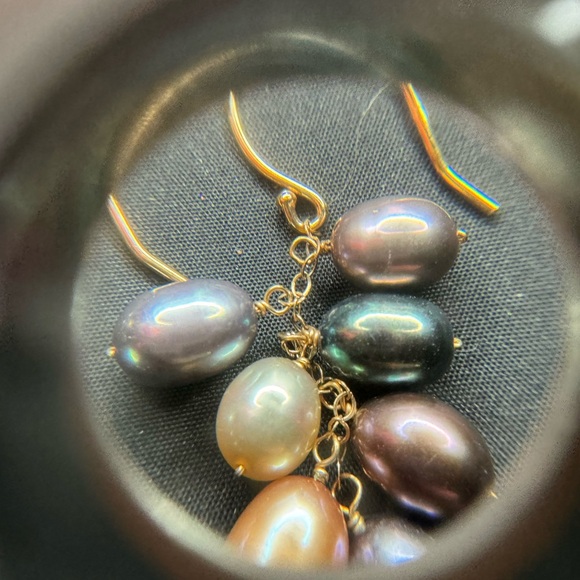 Pearl Earrings 14k - Picture 7 of 9